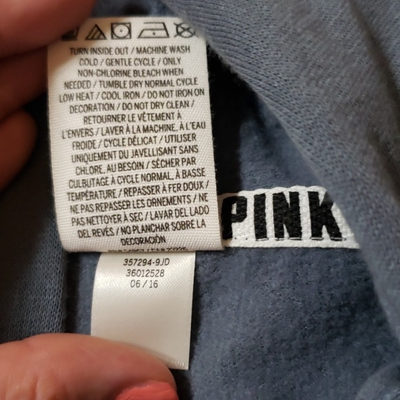 Victoria Secret Pink 1/4 zip up hoodie - Picture 6 of 7